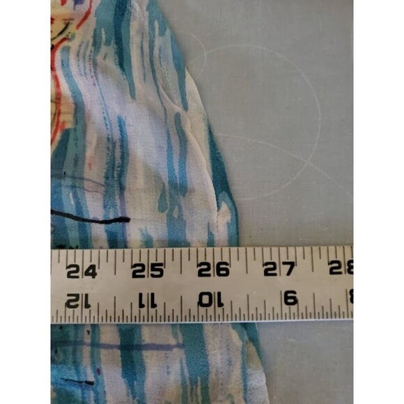 Artscapes Women's Two Piece Tank Blouse Shirt Set XS Polyester & Rayon Colorful - Picture 10 of 11